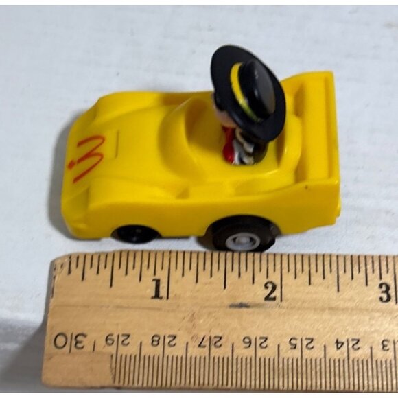 Hamburglar McDonalds Toy Car 1988 Yellow Toy Car Collectible Happy Meal Vintage - Picture 7 of 8